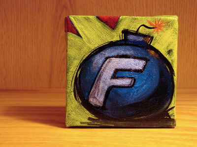 Acrylic, 4"x4"